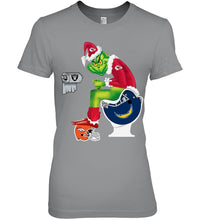 Load image into Gallery viewer, Funny Grinch Kansas Chief Christmas Gift Tee Ladies Tee