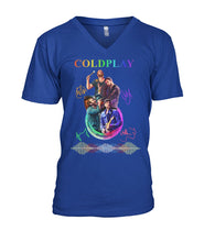 Load image into Gallery viewer, Coldplay Anniversary Great T-Shirt For Fans Guys V-Neck