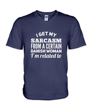 Load image into Gallery viewer, Danish Sarcasm Inherited Women Guys V-Neck