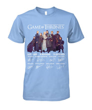 Load image into Gallery viewer, Game Of Throne Autograph 8 Years Anniversary T-Shirtr Guys Tee