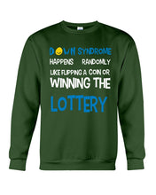 Load image into Gallery viewer, Down Syndrome Lottery Black T-Shirt Gift Sweatshirt