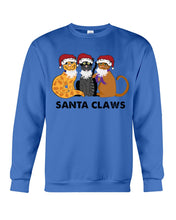Load image into Gallery viewer, Santa Claws Funny Gift Christmas Gift For Cat Lovers Sweatshirt