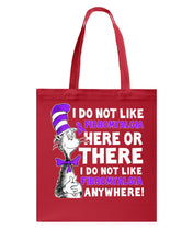 Load image into Gallery viewer, Fibromyalgia Anywhere Break Cancer Spirit T-Shirt Basketweave Tote Bag