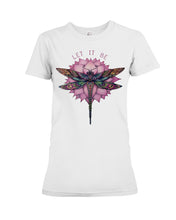 Load image into Gallery viewer, Let It Be Dragonfly Lotus Ladies Tee