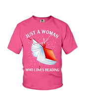 Load image into Gallery viewer, Just A Woman Loves Dancing And Reading Books Youth Tee