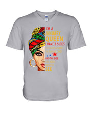 Load image into Gallery viewer, January Queen 3 Sides Horoscopes T-Shirt Guys V-Neck