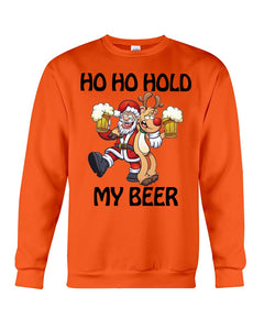 Santa Claus Funny Hold My Bear Christmas Gift For Friends Sweatshirt