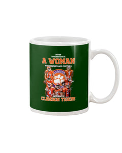 A Woman Loves Clemson Tigers Gift For Fans T-Shirt Mug
