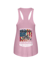 Load image into Gallery viewer, Never Underestimate A Grandpa Black T-Shirt Ladies Flowy Tank