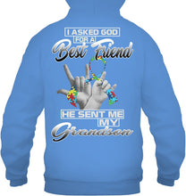 Load image into Gallery viewer, Autism Grandson Family Custom T-Shirt Hoodie