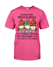 Load image into Gallery viewer, Swedish Christmas Gnome Cute Gift Tee Guys Tee