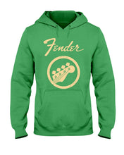 Load image into Gallery viewer, Guitar Lovers Fender Black T-Shirt Hoodie