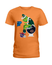 Load image into Gallery viewer, Grinch Green Bay Packers Funny Tee Ladies Tee