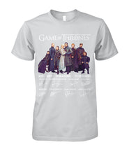 Load image into Gallery viewer, Game Of Throne Autograph 8 Years Anniversary T-Shirtr Guys Tee