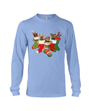 Load image into Gallery viewer, Yorkies In The Socks For Yorkie Lovers Christmas Gift Unisex Long Sleeve