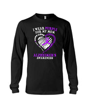 Load image into Gallery viewer, Alzheimer Awareness Daughter For Mom T-Shirt Unisex Long Sleeve