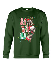 Load image into Gallery viewer, Pug Lover Christmas Hohoho Funny T-Shirt Sweatshirt