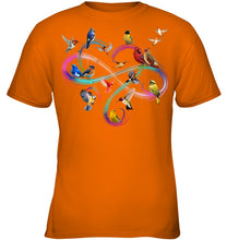 Load image into Gallery viewer, Bird Colorful Infinity Sign Youth Tee