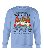 Load image into Gallery viewer, Swedish Christmas Gnome Cute Gift Tee Sweatshirt