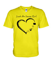 Load image into Gallery viewer, Just An Iowa Girl Guys V-Neck