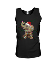Load image into Gallery viewer, Elephant Color Light Christmas Gift Tee Unisex Tank Top