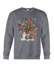 Load image into Gallery viewer, Christmas Tree Cat Lovers Cute Funny T-Shirt Sweatshirt