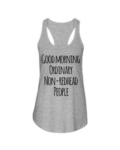 Load image into Gallery viewer, Redhead Good Morning White Mug Ladies Flowy Tank