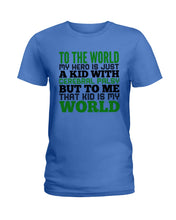 Load image into Gallery viewer, That Kid Is My World Great Gift For Children Family Ladies Tee