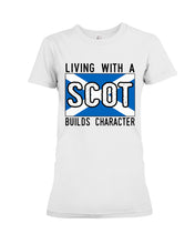Load image into Gallery viewer, Living With A Scotland Funny Quote T-Shirt Ladies Tee