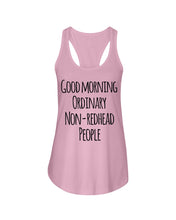 Load image into Gallery viewer, Redhead Good Morning White Mug Ladies Flowy Tank