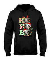 Load image into Gallery viewer, Funny Cows Ho Ho Ho Christmas Gift For Cow Lovers Hoodie