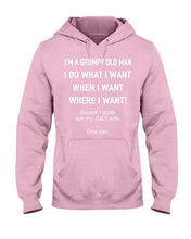 Load image into Gallery viewer, Grumpy Old Man July Wife Black Quote T-Shirt Hoodie