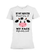 Load image into Gallery viewer, Cute Cow T-Shirt For Cow Lovers Ladies Tee