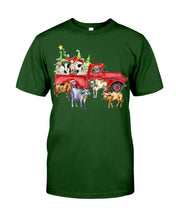 Load image into Gallery viewer, Merry Christmas In Town Cow Lovers Gift For Farmers Guys Tee