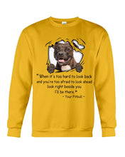 Load image into Gallery viewer, Pitbull I'll Be There Gift For Dog Lovers T-Shirt Sweatshirt