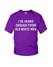 Load image into Gallery viewer, Old White Men Black Quote T-Shirt Youth Tee