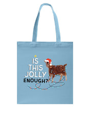 Load image into Gallery viewer, Jolly Cat Christmas Gift For Cat Lovers Basketweave Tote Bag