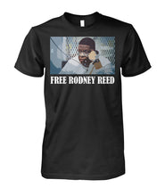 Load image into Gallery viewer, Free Rodney Reed Raise Your Voice 3 Unisex Tank Top
