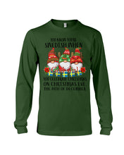 Load image into Gallery viewer, Swedish Christmas Gnome Cute Gift Tee Unisex Long Sleeve
