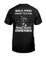 Load image into Gallery viewer, Grumpy Old Man Anger Issue For Stupid People Black T-Shirt Sweatshirt