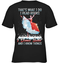Load image into Gallery viewer, Girl Loves Reading Book And Dance Ballet Gift For Girls T-Shirt Youth Tee