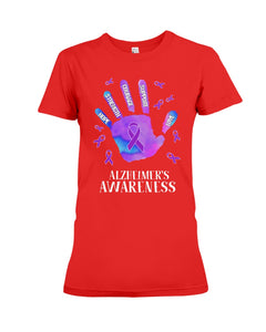 Alzheimers Awareness T-Shirt Ladies Tee