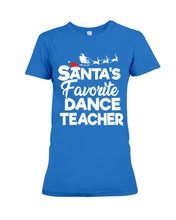 Load image into Gallery viewer, Santa Dance Teacher Christmas Shirt Ladies Tee