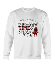 Load image into Gallery viewer, Funny Moose Wonderful Time Christmas Gift For Family Sweatshirt