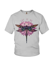 Load image into Gallery viewer, Let It Be Dragonfly Lotus Youth Tee