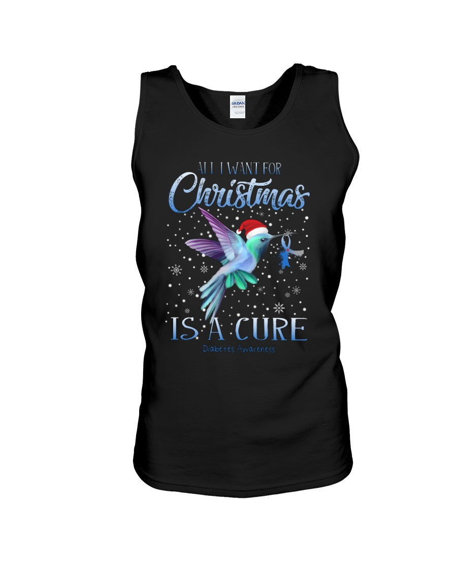 All I Want For Christmas Is A Cure Stop Diabetes Unisex Tank Top