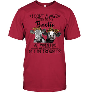 Best Friends Gift For Cow Lovers Guys Tee