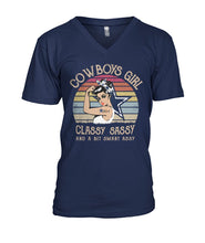 Load image into Gallery viewer, Dallas Cowboys Girl Classy Sassy Guys V-Neck