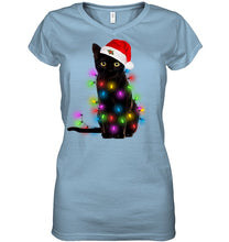 Load image into Gallery viewer, Cat Merry And Bright New Ladies V-Neck