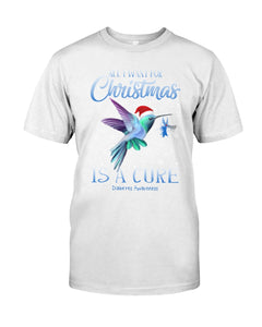 All I Want For Christmas Is A Cure Stop Diabetes Guys Tee